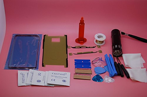 Kit de Réparation Verre Écran Avant pour Samsung Galaxy S8 avec Fil, Colle, Torche