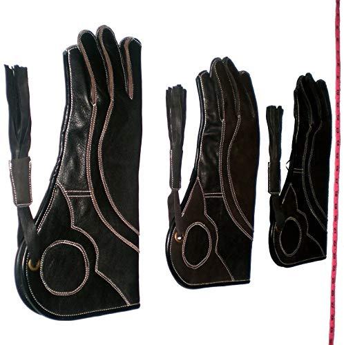 Falknerei Handschuh TRIPLE Fell Nubuk Leder 35,6 cm lang 3 Lagen (alle Größen) Gr. XL, REGULAR