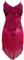 Grouptap Gonna da Donna Flapper Gatsby con Nappine con Paillettes da Ballo Gonna da Ballo Rosa Rosso Latino Salsa Tango Samba cha cha Rumba Abito Taglia 32/34/36/38 (Rosa, EU 32-38)