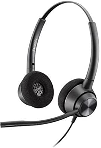 Plantronics Stereo-Headset EncorePro 320 binaural mit QD-Anschluss, Schwarz