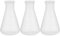 iplusmile Erlenmeyer Flask - 3pcs Transparent PP Erlenmeyer Flask with Screw Cap, Flat Bottom, 100ml, 250ml & 500ml for Lab Science Experiment