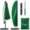 FLATRO Parasol Cover - Heavy Duty Parasol Covers Waterproof Cantilever with Bag - UV Protection, Weather and Rip Proof 420D Oxford Parasol Cover in Garden & Outdoors (Green)