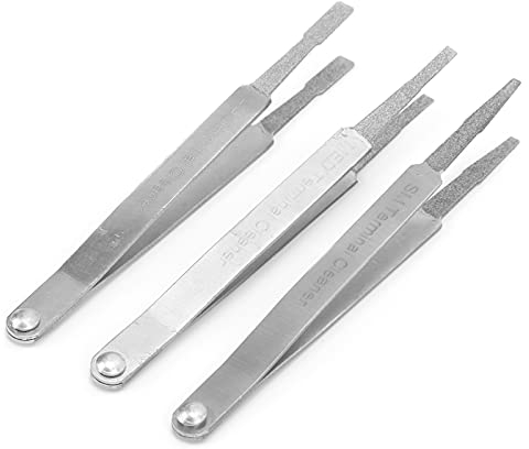 Akozon 3PCS Terminal Cleaner Set Terminal Removal Tool Cleaning Wiring Tweezer Tool Electrical Connector Tweezer for Small Electrical Spade Pin Connector Terminal Cleaning Tweezers