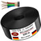 MAS Premium Erdkabel Stromkabel 5-125m NYY-J 5x1,5, 2,5, 4, 6, 10 oder 16 Elektrokabel Ring zur Verlegung im Freien, Erdreich (NYY-J 5x2,5 mm², 100m)