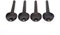 Tomotato 4 Stücke Cello Stimmwirbel, Violine Tuning Pegs Ebenholz Stimmwirbel Endpin Set Violine Stimmwirbel für 4/4 Cello Musikinstrumente
