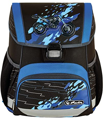 Herlitz Schulrucksack Loop Jugend Schulranzen Rückentasche, Volumen 16L, Herren Damen Unisex Sportlich, Für Schüler Studenten Alltag, Geräumig Strapazierfähig, Camoucross, multicoloured, Modern