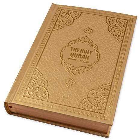 English Translated Quran Book Samtbezogene Yaseen Sura Bag-Größe Book & Kristallgebetskette Set mit Kraft Boxed Perfect islamischen Ramadan Eid Geschenke (Gold)