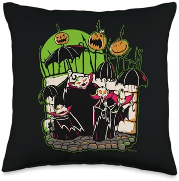 Disney 100 Nightmare Before Christmas Halloween Vampires Throw Kissen, 16 x 16 cm, mehrfarbig