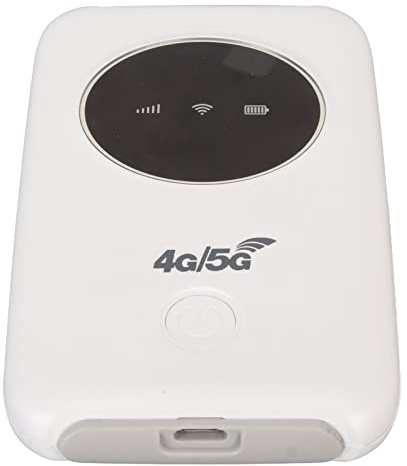 ASHATA Tragbares WLAN, Mobiler 4G WLAN Router, 4G LTE USB Modem, 300 Mbit/s, Hochgeschwindigkeits Reise Hotspot mit SIM Kartensteckplatz, 3200 mAh für Autonutzer Im Geschäftsleben
