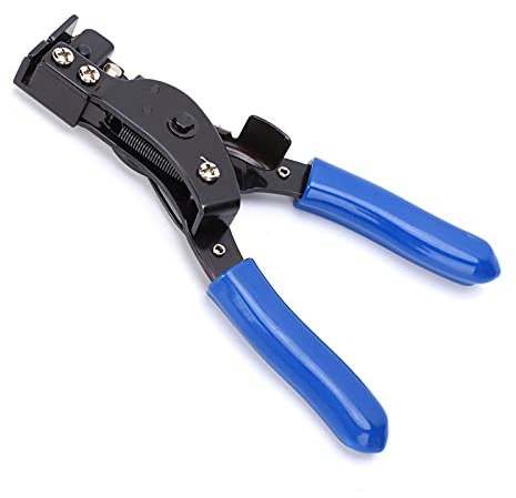 Natudeco Nylon-Kabelbinder-Werkzeug Kabelbinderdruckzange Ratschen-Mehrzweck-Kabelbinderzange Befestigungskabelbinder-Drahtwerkzeugzange aus Hartstahl HT-2081 Kabelbinder Zange für Kunststoff