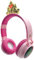 Lexibook - Princesses Disney - Casque 2-en-1 sans Fil et Filaire avec Couronne de Princesse, Son de Haute qualité limité à 85 DB, Effets Lumineux, Pliable, Ajustable, Rechargeable - HPBT015DP