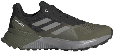 adidas Herren Terrex Soulstride RAIN.RDY Trail Running Shoes Trailrunning-Schuhe, Olive strata/solid Grey/core Black, 46 EU
