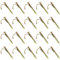 NICKLIN 40 chiodi di fissaggio tubi dell'acqua,gancio resistente,staffa per tubo di scarico,25 mm,in acciaio,chiodo fisso in acciaio,morsetto da giardino con chiodi per tubi per appendere graffette