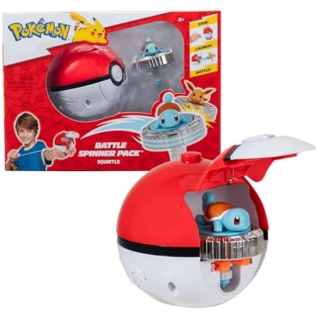 Pokémon PKW4400 - Battle Spinner - Schiggy, offizielles Spielset