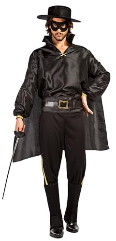 Boland - Kostüm Bandit Don Diego für Erwachsene, 7-teilig, Faschingskostüm für Mottoparty, Halloween oder Karneval, Rächer der Bösen