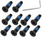 Lot de 10 vis de rechange, accessoires pour trottinette Xiaomi M365 1S Pro, Mi3, Ninebot Max, G30, ES F, séries F (noir + bleu)