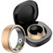 Smart Ring Schrittzähler Smartring Pulsmesser Fitness Ring Kalorienzähler Smartringe für Herren Damen Herzfrequenz Fitness Tracker Ring Android iOS Schlaftracker Sport Ringe Gold Schwarz