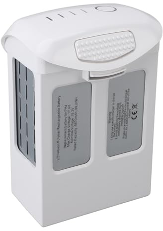 Original 4 Series Intelligent Flight Battery, Drone Battery White 5870mAh High Capacity Drone Intelligent Battery for Phantom 4 Pro 4A 4P Plus 4Pro V2.0 RTK Multi Spectral
