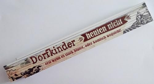 Zollstock Gliederstab Meterstab 2m - Dorfkinder heulen nicht erst wenn es stark blutet oder komisch wegsteht Dorf Kinder Leben