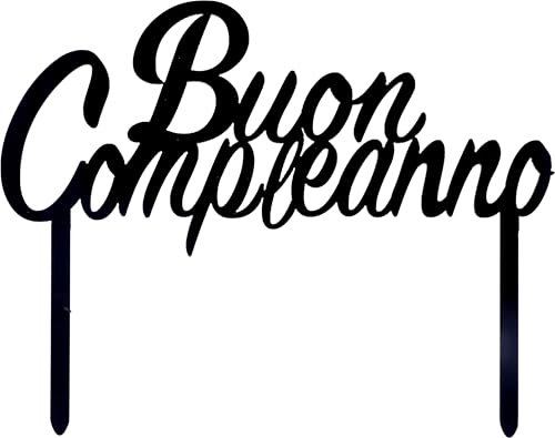 Cake Topper Alles Gute zum Geburtstag, Schwarz