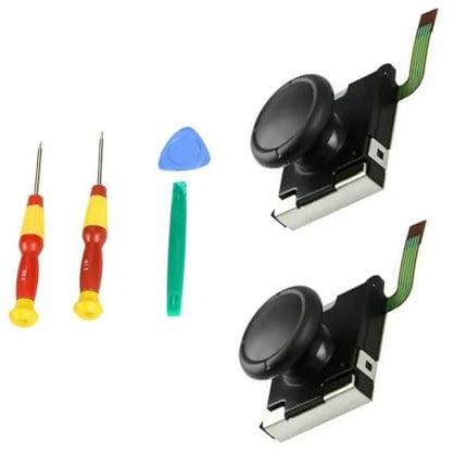 Joystick avec capteur de pouce gauche + droit avec capuchon pour réparation Nintendo Joy-Con Switch