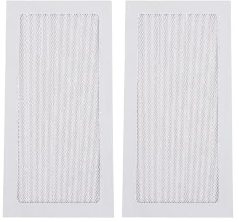 2Pcs DIY PC Case Dust Filter,120 * 240mm PVC Computer Cooler Fan Dust Filter, Mesh Filter Cover with Magnetic Strip for Computer PC Case (White)