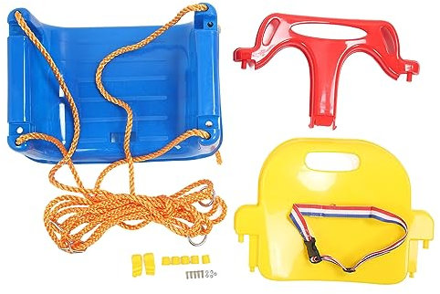 3 in 1 Kleinkind Outdoor Schaukel Set, Babyschaukel mit Stützrücken, Säugling Baby, Anti-Kipp, eng anliegend, sicher, abnehmbare Kinderschaukel Set