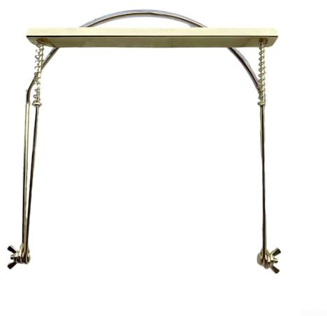 Mundharmonika-Hals-Halterung für 10-Loch-Mundharmonikas, sichere und bequeme Instrumentenstütze (Gold)