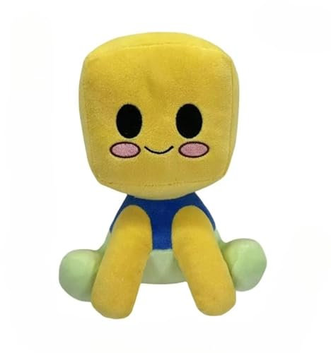 wiztex Blox Buddy Plüschtier - 22 cm YouTube Video Stuffed Animal Box Buddy Kuscheltier Geschenk fur Kinder and Fans (Yellow)