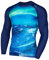 SURFEASY Herren UV Shirt Langarm UPF 50+ Rashguard Schnelltrocknend Schwimmshirts Surfen Angeln Wasser Langarmshirt (Ozean/Navy, L)