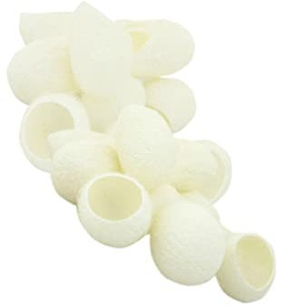 Mikinona 200stücke Naturseidenkugel Für Hautpflege-peeling Reinigungsseide Zur Gesichtsreinigung Aufhellendes Peeling Entfernung Von Mitessern