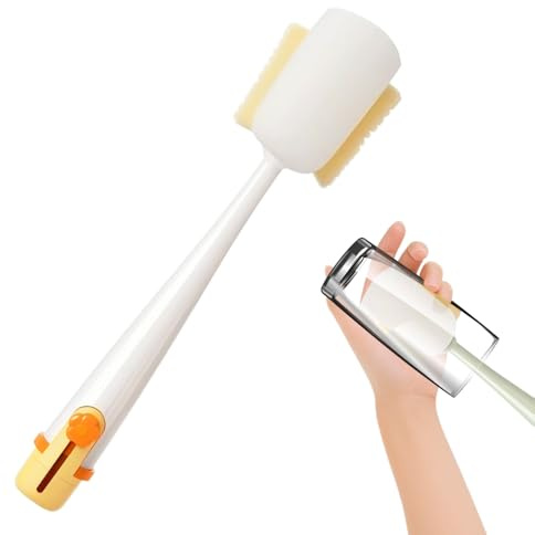 Bottle Brush, 5 in 1 Multifunctional Cleaning Brush Set, Water Bottle Cleaning Brush, for Home Kitchen Portable and Versatile Cleaning Brushes (yellow)