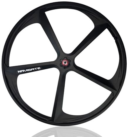 700C Fixed Gear Fahrrad-Laufradsatz 5 Speichen Magnesiumlegierung Bahnrad-Laufrad V-Bremse Fahrrad Vorder- Und Hinterrad 100/120mm Naben Für Single Speed