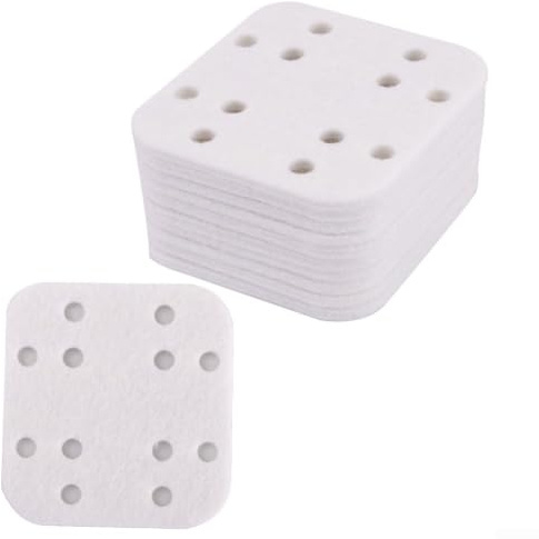 Mineral Absorption Cotton Pads Set for Elechomes SH8820 SH8830 UC5501 - High Absorbency Nylon Filters to Reduce White Dust & Clean Mist Output - 10 Pack Humidifier Descaling Pads