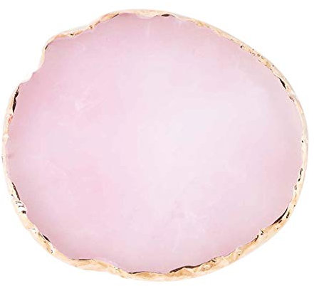 Austinstore Resin Makeup Mixer Nail Art Polish Mixing Plate Foundation Coloring Palette Pink