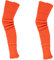 krautwear® Damen Beinwärmer 2 Paar Stulpen Legwarmers Overknees gestrickte Strümpfe ca. 70cm 80er Jahre 1980er Jahre (2x orange)