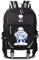 WANHONGYUE Undertale Spiel Cosplay Rucksack Schultasche Laptop Backpack mit USB-Ladeanschluss Schwarz / 12