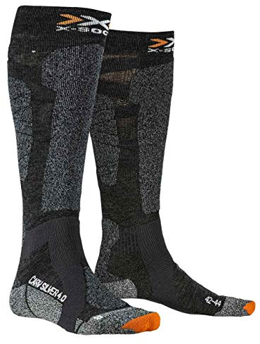X-Socks Carve Silver 4.0 Socks, Anthracite Melange/B, 39/41