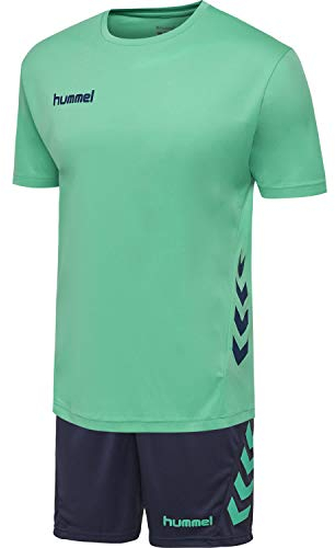 hummel Promo Duo Trikotset Kurzarm F6247 gruenblau, XL Herren