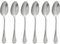 Sambonet Royal 52563A37 Set di Cucchiaini Moka, Caffè, Cucchiaini da Dessert Monoblocco in Acciaio Inox 18/10, Lavabile in Lavastoviglie, 6 pezzi