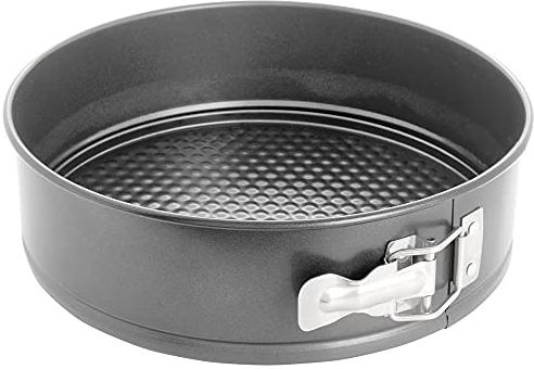 Visibee - 9 Carbon Steel Non-Stick Springform Hinged Release Cake Baking Pan Tin (22cm) (1)
