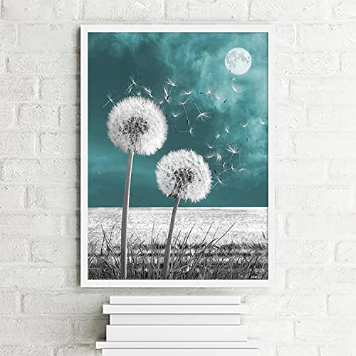 Peinture diamant 5D carrée carrée pleine de foret pissenlit DIY square diamond painting full art fleurs strass broderie diamant point de croix kits supply art peinture murale autocollant 30x40cm