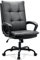 BASETBL Bürostuhl Chefsessel, Schreibtischstuhl Ergonomisch, Drehstuhl, Pc Stuhl mit gepolsterter Armlehne und weiche Kopfstütze, Rückenlehne, drehbar und Wippfunktion,Höhenverstellbar, Schwarz