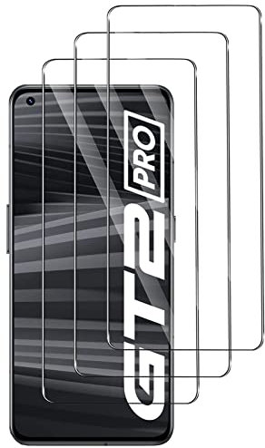 Widrt 3 Pack, Cristal Templado Protector Pantalla para Realme GT 2 PRO 5G Antiarañazos, Antihuellas, Sin Burbujas, Dureza 9H, Vidrio Templado Ultra Resistente HD Protector Pantalla