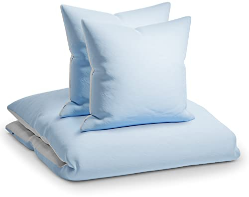 sleepwise Bettwäsche 240x220 Sommer Bettwäsche 3tlg- ÖKO-TEX, Traumhaft Weich, Atmungsaktiv, Bügelfrei & Knitterfrei - Bettbezug Set aus weicher Mikrofaser mit 65x65cm Kissenbezüge