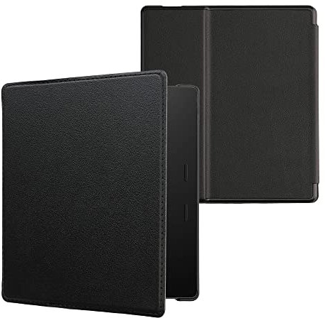 kwmobile Klapphülle kompatibel mit Amazon Kindle Oasis 10. Generation Hülle - Schutzhülle für den eReader aus Kunstleder mit Handschlaufe in Schwarz