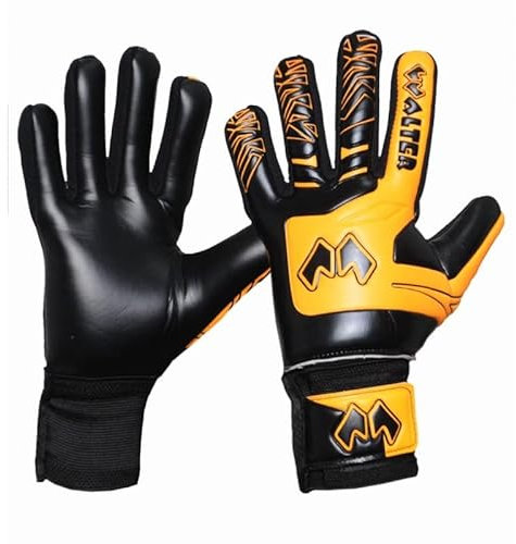 Generico Walter Handschuhe Six Negative Cut (5, Schwarz Orange)