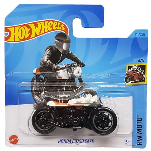 Hot Wheels - Honda CB750 Cafe - HW Moto 4/5 - HKK34 - Short Card - Motorrad - Weiss - Mattel 2023