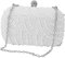 Kochenty Modische Clutch-Tasche, für Hochzeit, Party, mit Perlen, weiß, Modisch