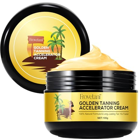 Bräunungsbeschleuniger-Creme, Golden Tan Accelerator für Outdoor-Sonne und Solarien, Natürliche Bräunungscreme für Sonnenbänke & Outdoor-Sonne, Erzielen Sie eine natürliche Bräune der Haut (100g)